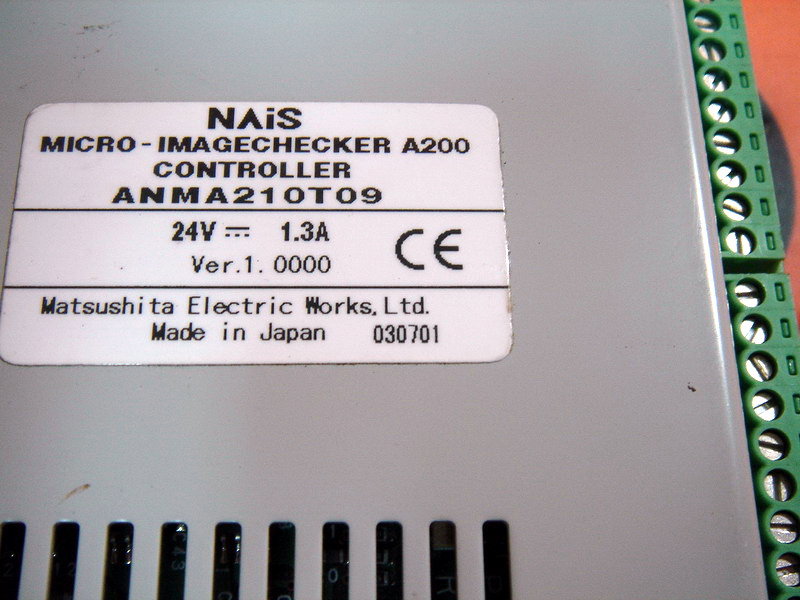 MATSUSHITA NAiS ANMA210T09 MICRO-IMAGECHECKER A200 CONTROLLER